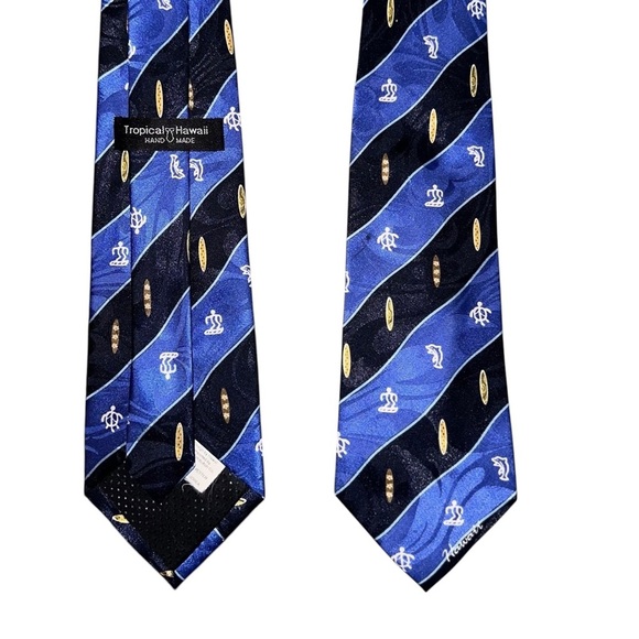 Hawaiian Ties (Lot of 3) Men’s Tropical Floral Classic Size Island Neckties - Picture 2 of 13